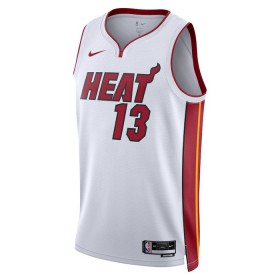 Maillot Basket Homme Miami Heat Bam Adebayo 13 2022-23 Nike Association Edition Blanc Swingman
